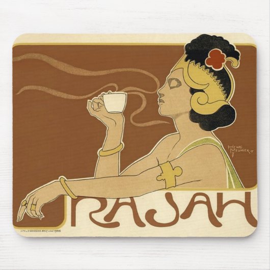 Rajah Vintag Coffee Ad Mousepad (Vorne)