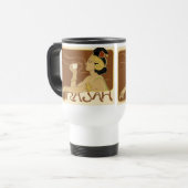 Rajah Vintag Coffee Advertising Reisebecher (Vorderseite Links)