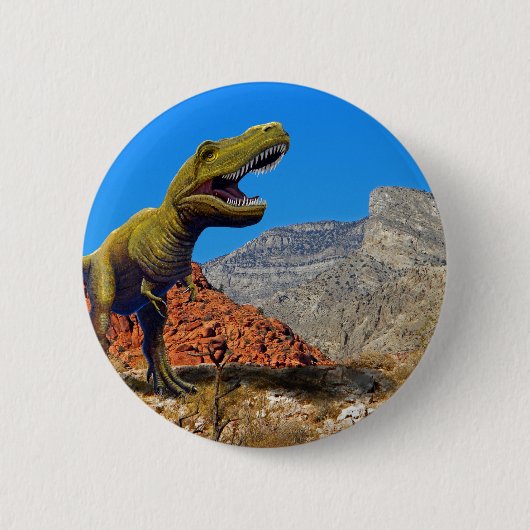 Rajasarus Dinosaurier Button (Vorderseite)