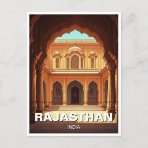 Rajasthan India Souvenir Postkarte