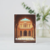 Rajasthan India Souvenir Postkarte (Stehend Vorderseite)
