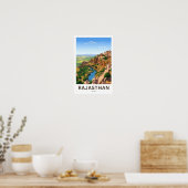 Rajasthan India Travel Print Poster (Küche)