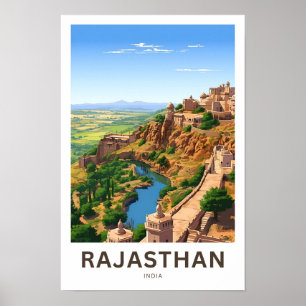 Rajasthan India Travel Print Poster
