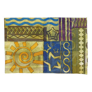 Rajasthan Indian, Patchwork-Teppich-Textur. Kissenbezug