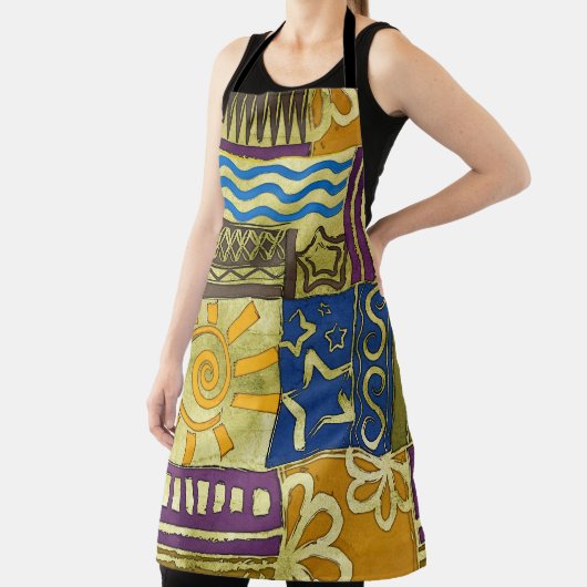 Rajasthan Indian, Patchwork-Teppich-Textur. Schürze (InSitu)