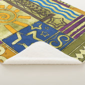 Rajasthan Indian, Patchwork-Teppich-Textur. Sherpadecke (3/4)
