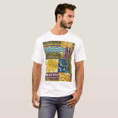 Rajasthan Indian, Patchwork-Teppich-Textur. T-Shirt (Vorne ganz)