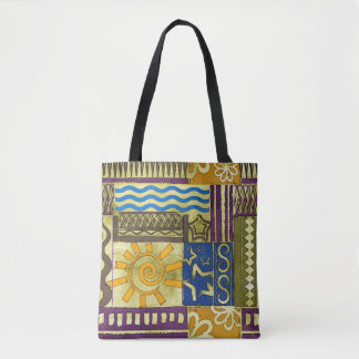 Rajasthan Indian, Patchwork-Teppich-Textur. Tasche