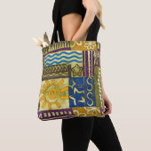 Rajasthan Indian, Patchwork-Teppich-Textur. Tasche (Von Nahem)