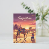 Rajasthan Indien Postkarte (Stehend Vorderseite)
