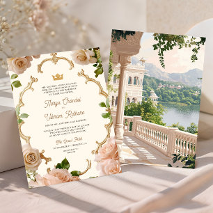 Rajasthan Royal Lake Palace Indische Hochzeit Einladung