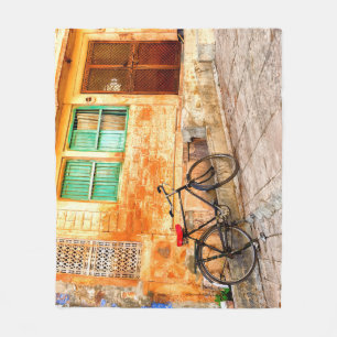 Rajasthan Street Scene: Indischer Stil Fleecedecke