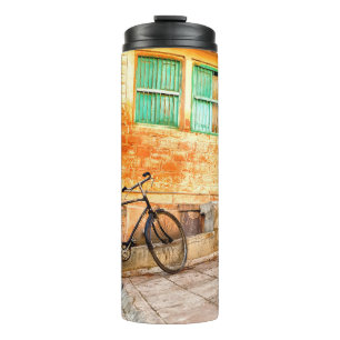 Rajasthan Street Scene: Indischer Stil Thermosbecher