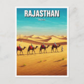 Rajasthan Thar Desert Jaisalmer India Travel Postkarte (Vorderseite)