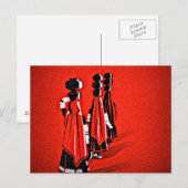 Rajasthani Girls Postkarte (Vorne/Hinten)