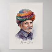 Rajasthani-Wandkunstposter Poster (Vorne)
