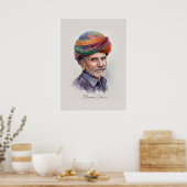 Rajasthani-Wandkunstposter Poster (Küche)