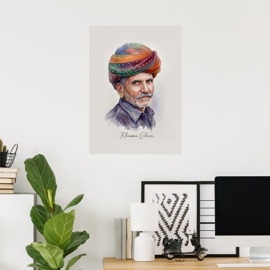 Rajasthani-Wandkunstposter Poster (Heimbüro)