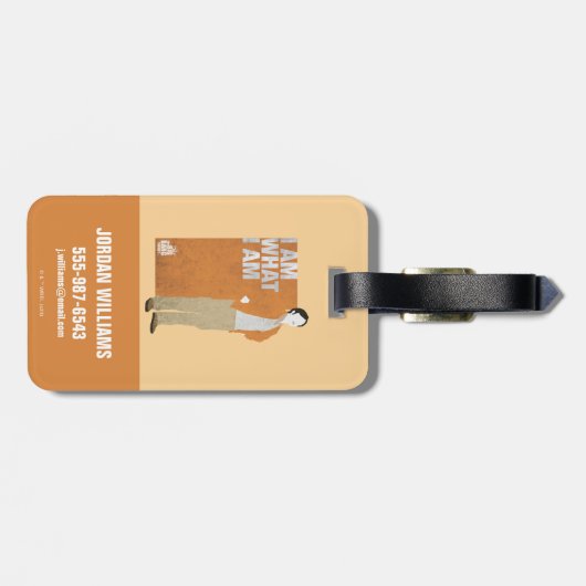 Rajesh | Ich bin, was ich bin Gepäckanhänger (Rückseite horizontal)