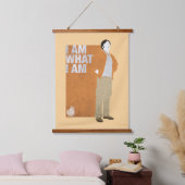 Rajesh | Ich bin, was ich bin Wandteppich Mit Holzrahmen (Schlafzimmer)