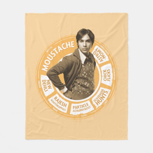 Rajesh Info Graphic Fleecedecke (Vorderseite)