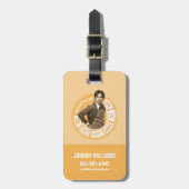 Rajesh Info Graphic Gepäckanhänger (Vorderseite vertikal)