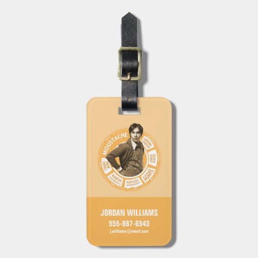 Rajesh Info Graphic Gepäckanhänger (Vorderseite vertikal)