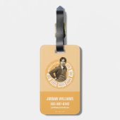 Rajesh Info Graphic Gepäckanhänger (Rückseite vertikal)