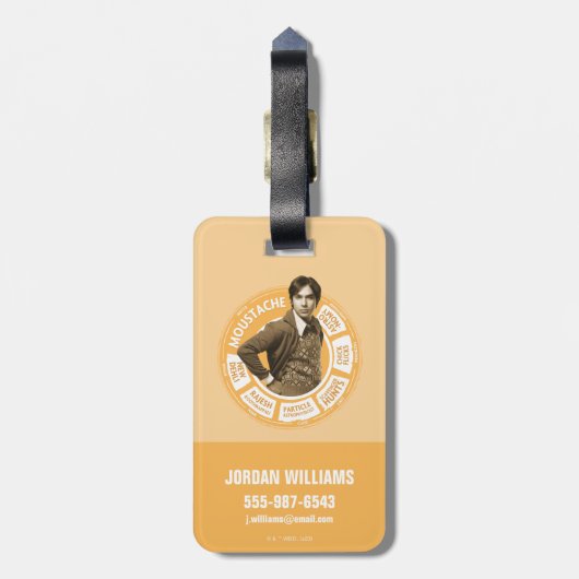 Rajesh Info Graphic Gepäckanhänger (Rückseite vertikal)