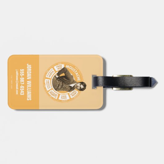 Rajesh Info Graphic Gepäckanhänger (Rückseite horizontal)