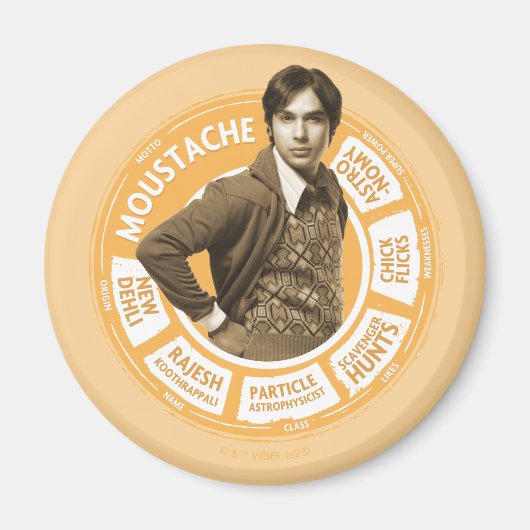 Rajesh Info Graphic Magnet (Vorne)