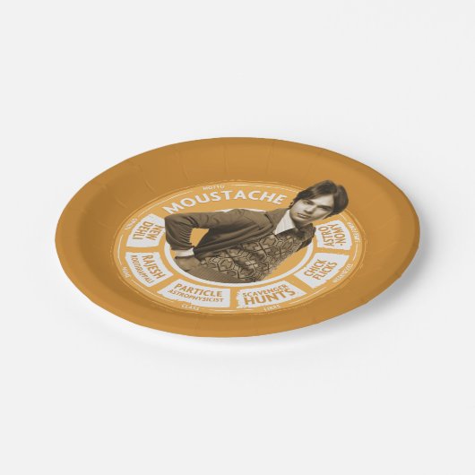 Rajesh Info Graphic Pappteller (Schrägansicht)