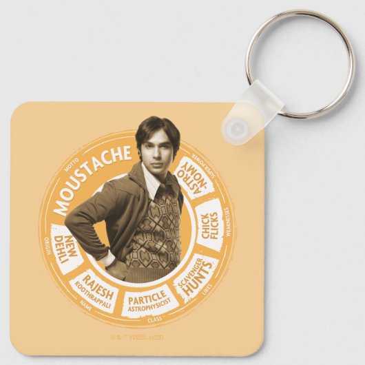 Rajesh Info Graphic Schlüsselanhänger (Rückseite)