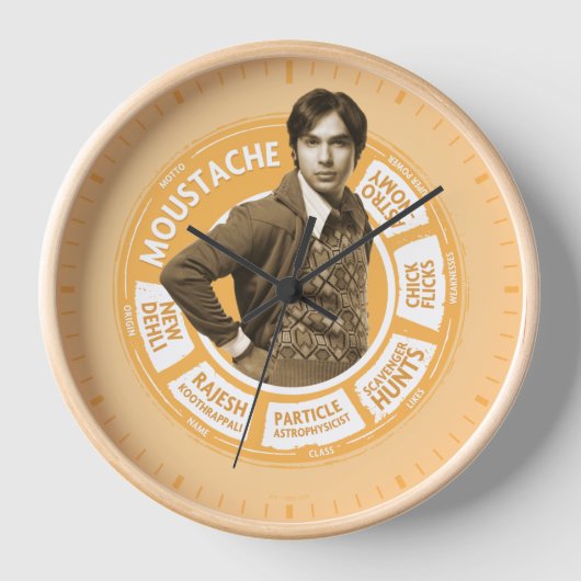 Rajesh Info Graphic Uhr (Vorderseite)