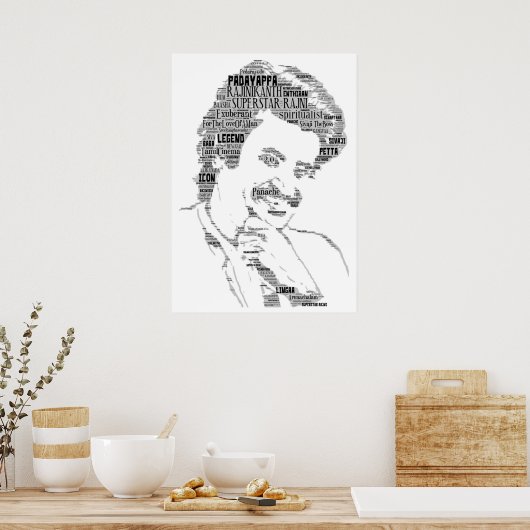 Rajinikanth Poster (Küche)