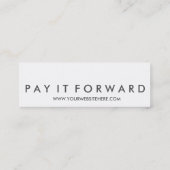 RAK großer Lächeln-Lohn es vorwärts Karten (Rückseite)