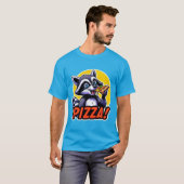 RAKCOON EATING PIZZA T-Shirt (Vorne ganz)