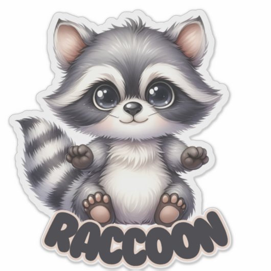 RAKCOON - KINDERZIMMER STICKER (Vorderseite)