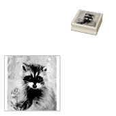 RAKCOON UND BLUME BRIEFMARKE GUMMISTEMPEL (Stempel)