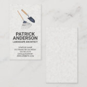 Rake and Garden Shovel Visitenkarte (Vorne/Hinten)