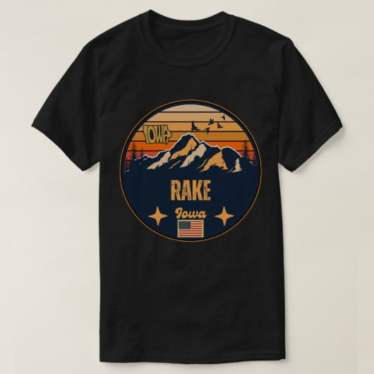 Rake, Iowa T-Shirt (Design vorne)