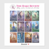 Rake Review 8" x 8" Aufkleberblatt Aufkleber (Blatt)