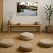 Raked Sand Garden mit japanischen Ahorn Poster