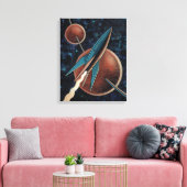 Rakete #123 leinwanddruck (Insitu (Wohnzimmer))