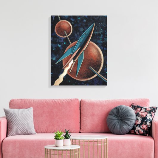 Rakete #123 leinwanddruck (Insitu (Wohnzimmer))