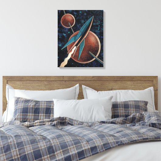 Rakete #123 leinwanddruck (Insitu (Schlafzimmer))