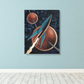 Rakete #123 leinwanddruck (Insitu (Holzboden))