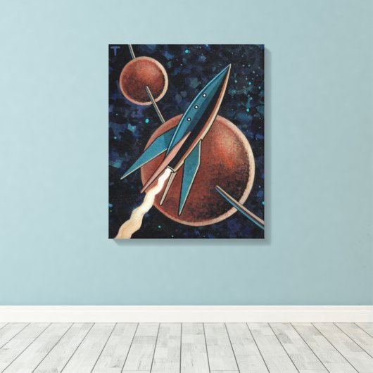 Rakete #123 leinwanddruck (Insitu (Holzboden))