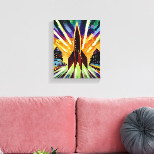 Rakete #25 leinwanddruck (Insitu (Wohnzimmer))