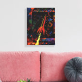 Rakete #52 leinwanddruck (Insitu (Wohnzimmer))